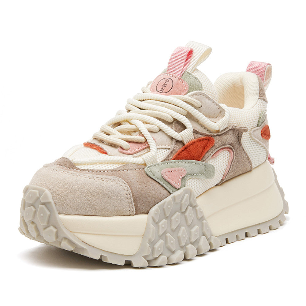 This year s popular dad shoes for women 2025 autumn new thick soled height enhancing small casual versatile sports shoes image 9