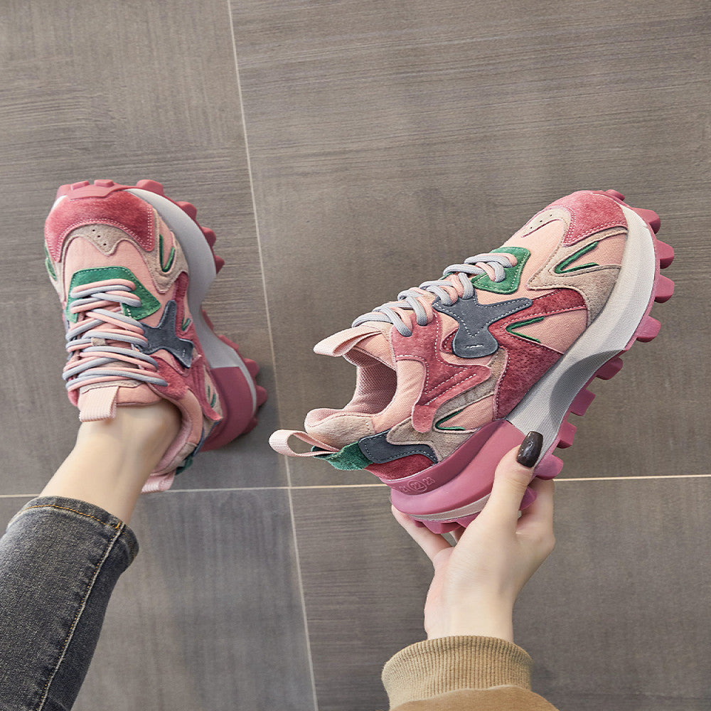 Little waist thick soled waffle Forrest Gump shoes for women 2025 new autumn popular super hot sports and leisure versatile dad shoes image 31