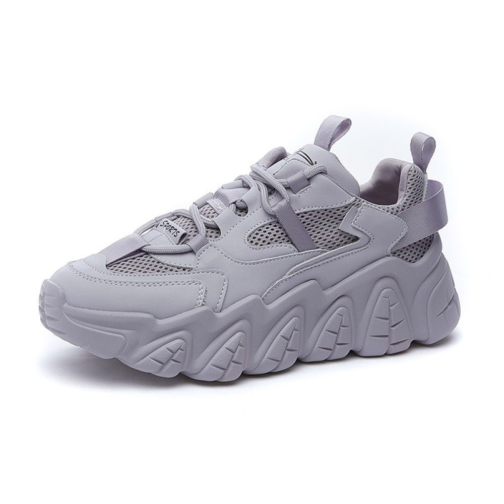 Genuine leather dad shoes for women summer 2025 new style popular all match thick soled breathable casual sports shoes ins trend image 9