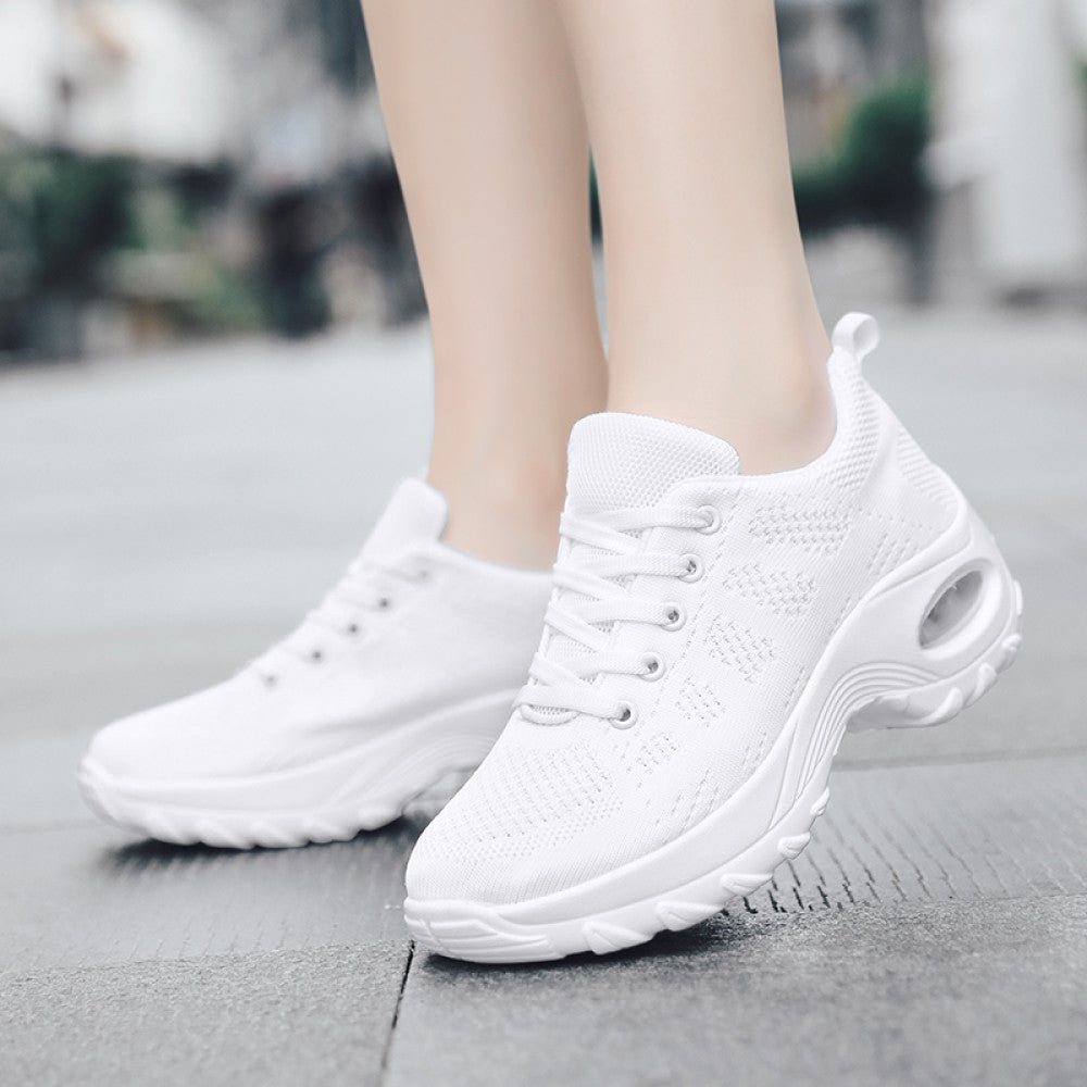 Sports shoes women s plus size white nurse shoes breathable square dance net shoes travel shoes dance casual shoes dance shoes 42