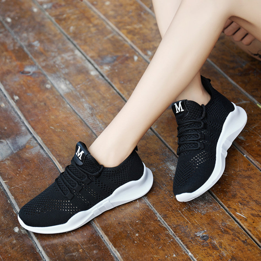 Summer height increasing women s shoes thin mesh breathable sports shoes mesh shoes girls white shoes 2024 new travel shoes image 73