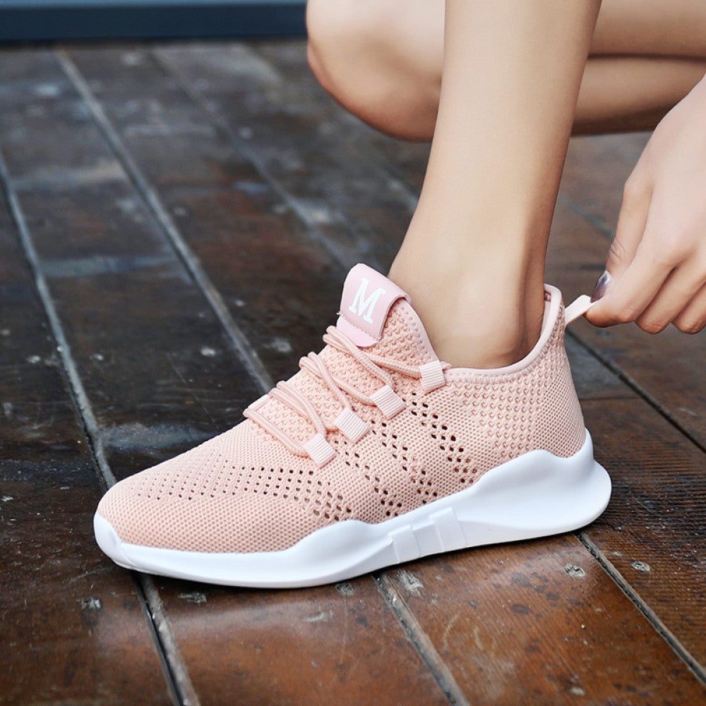 Summer height increasing women s shoes thin mesh breathable sports shoes mesh shoes girls white shoes 2024 new travel shoes image 88
