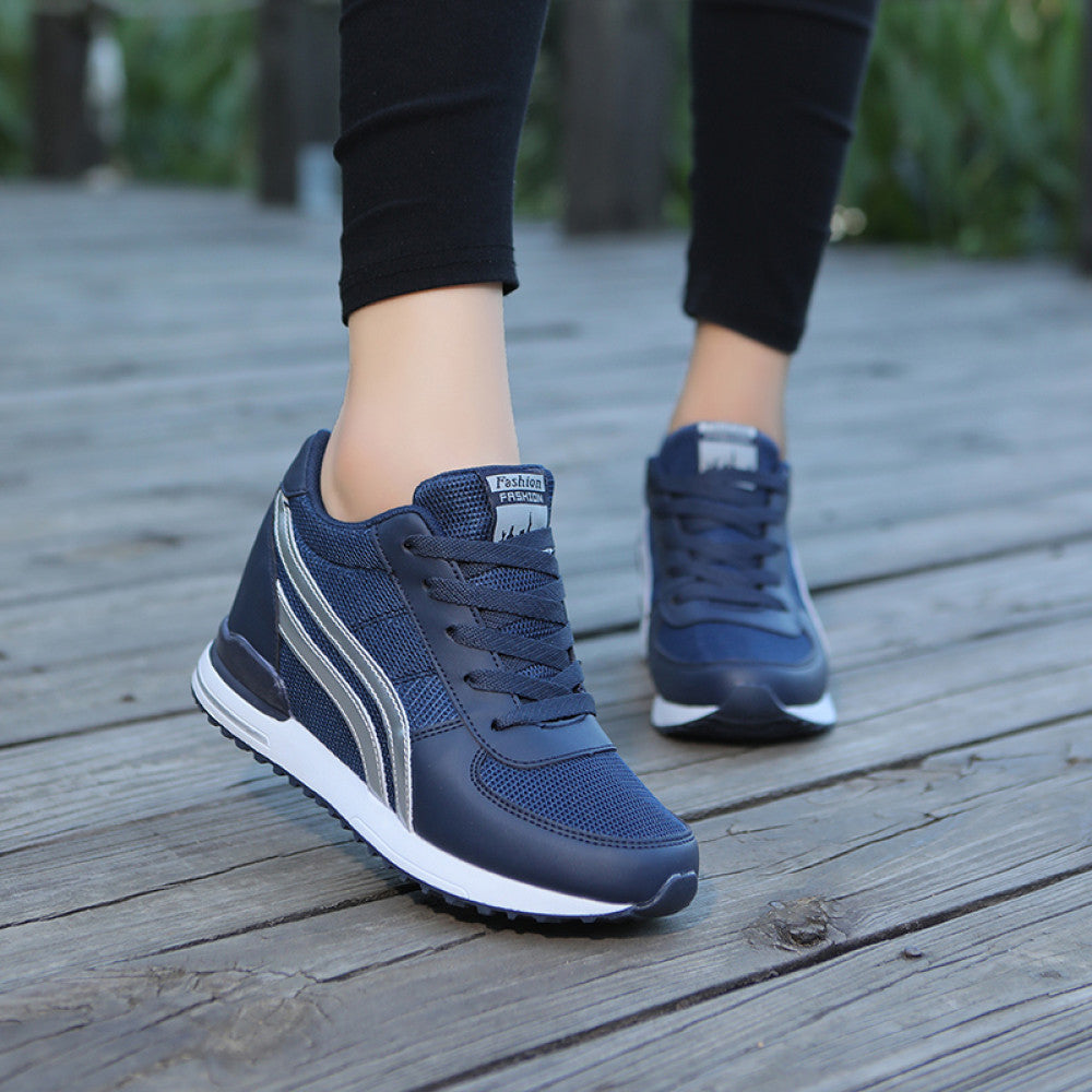 8cm invisible height enhancing thick soled sports shoes for petite women mesh breathable casual shoes for women travel shoes image 141