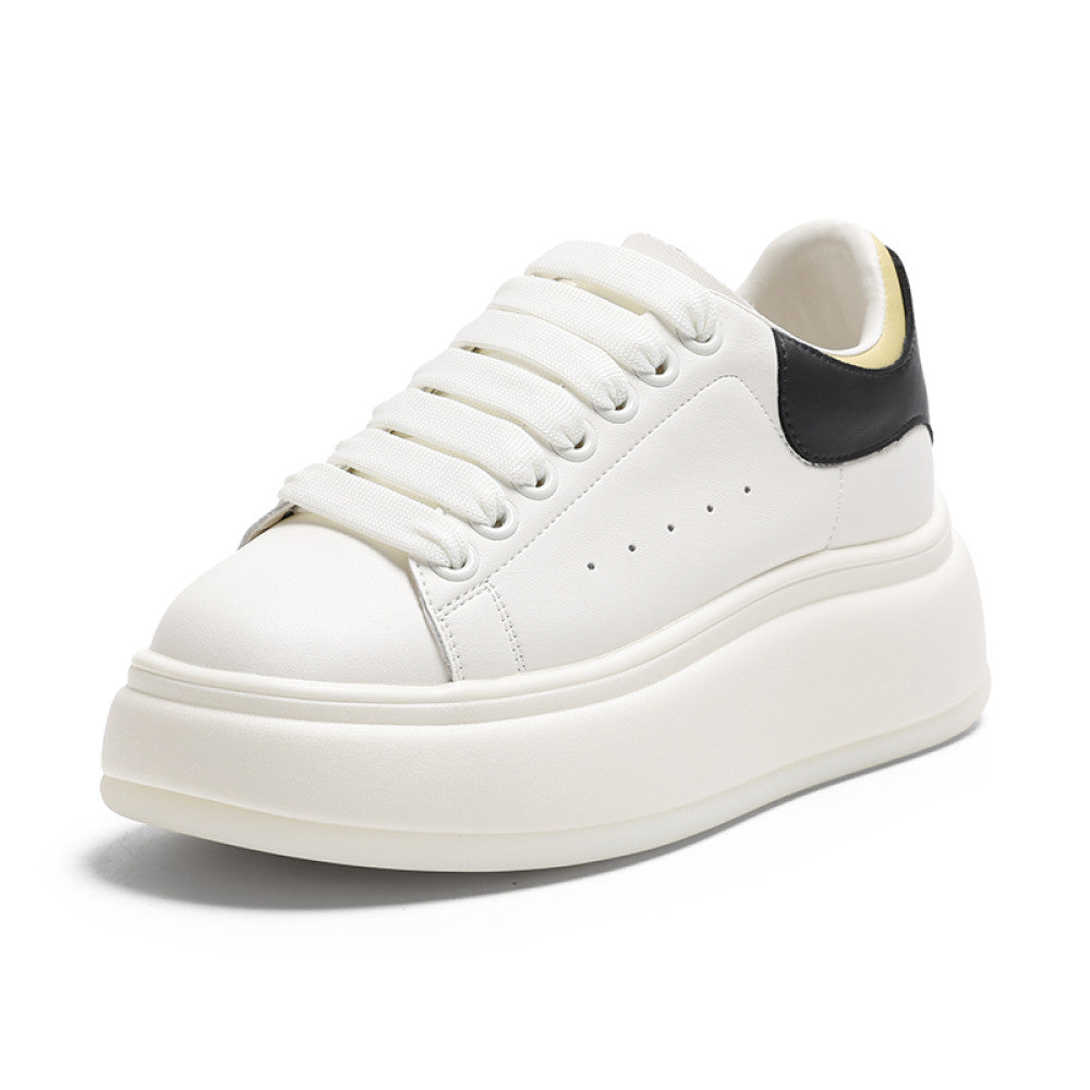 Hot selling white shoes for women in autumn 2025 new thick soled height increasing small and casual versatile sports board shoes image 12