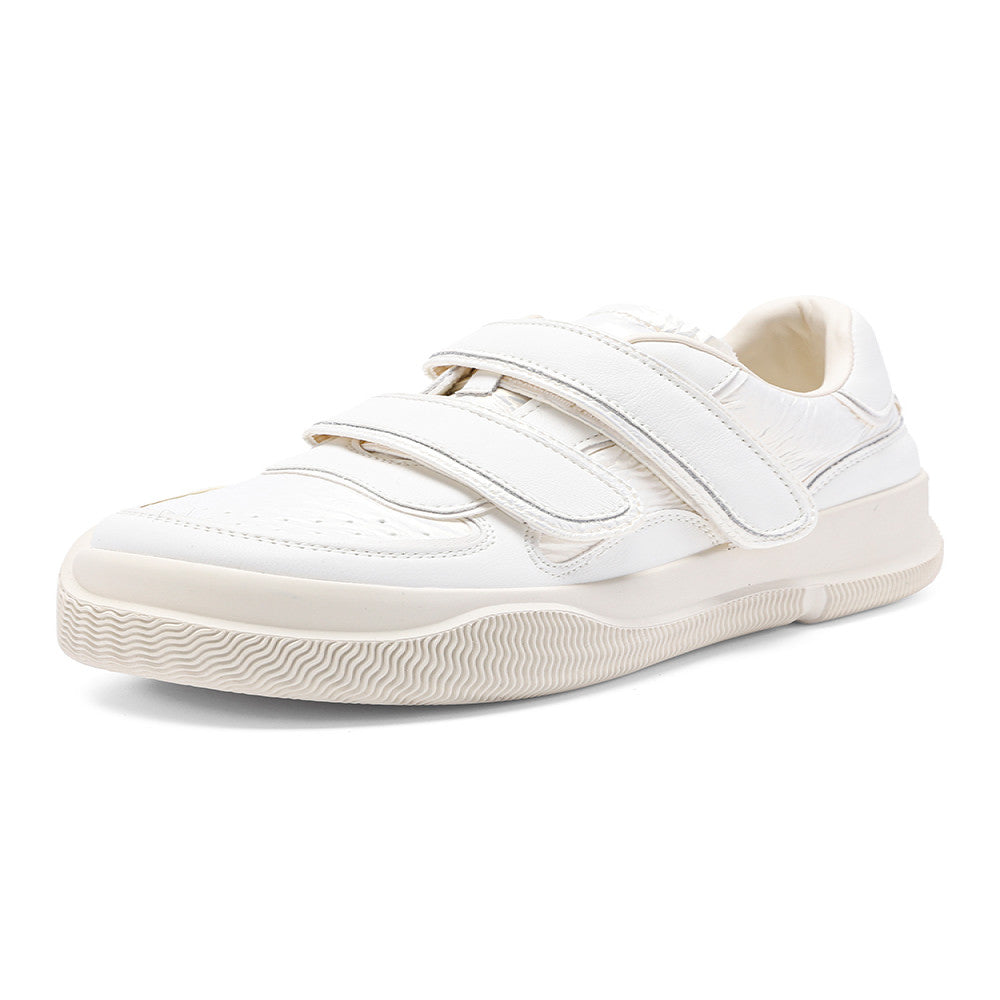 Velcro white shoes for women 2025 spring new style fashionable versatile sports casual shoes thick soled height enhancing genuine leather sneakers image 5