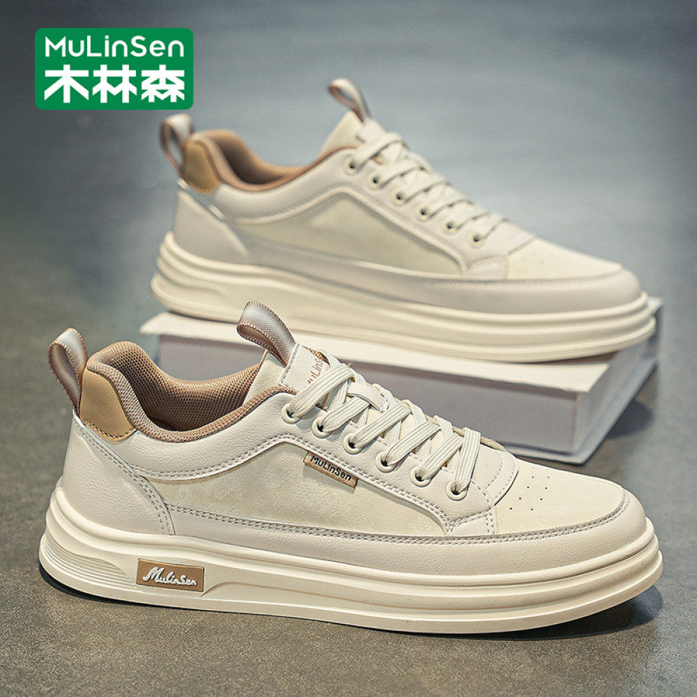 Mulinsen men s shoes 2025 new autumn work men s sneakers soft sole summer casual shoes small white trendy shoes image 46