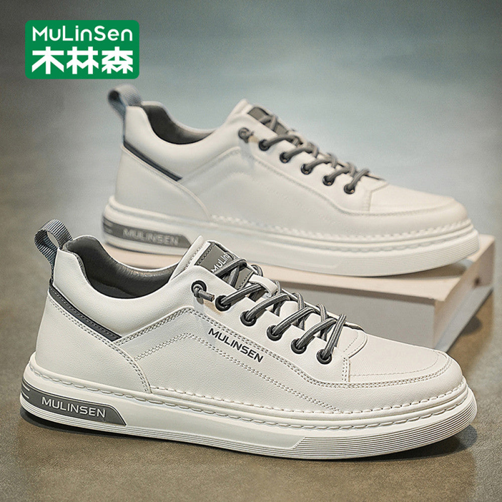 Mulinsen men s shoes 2025 new autumn work men s sneakers soft sole summer casual shoes small white trendy shoes image 72