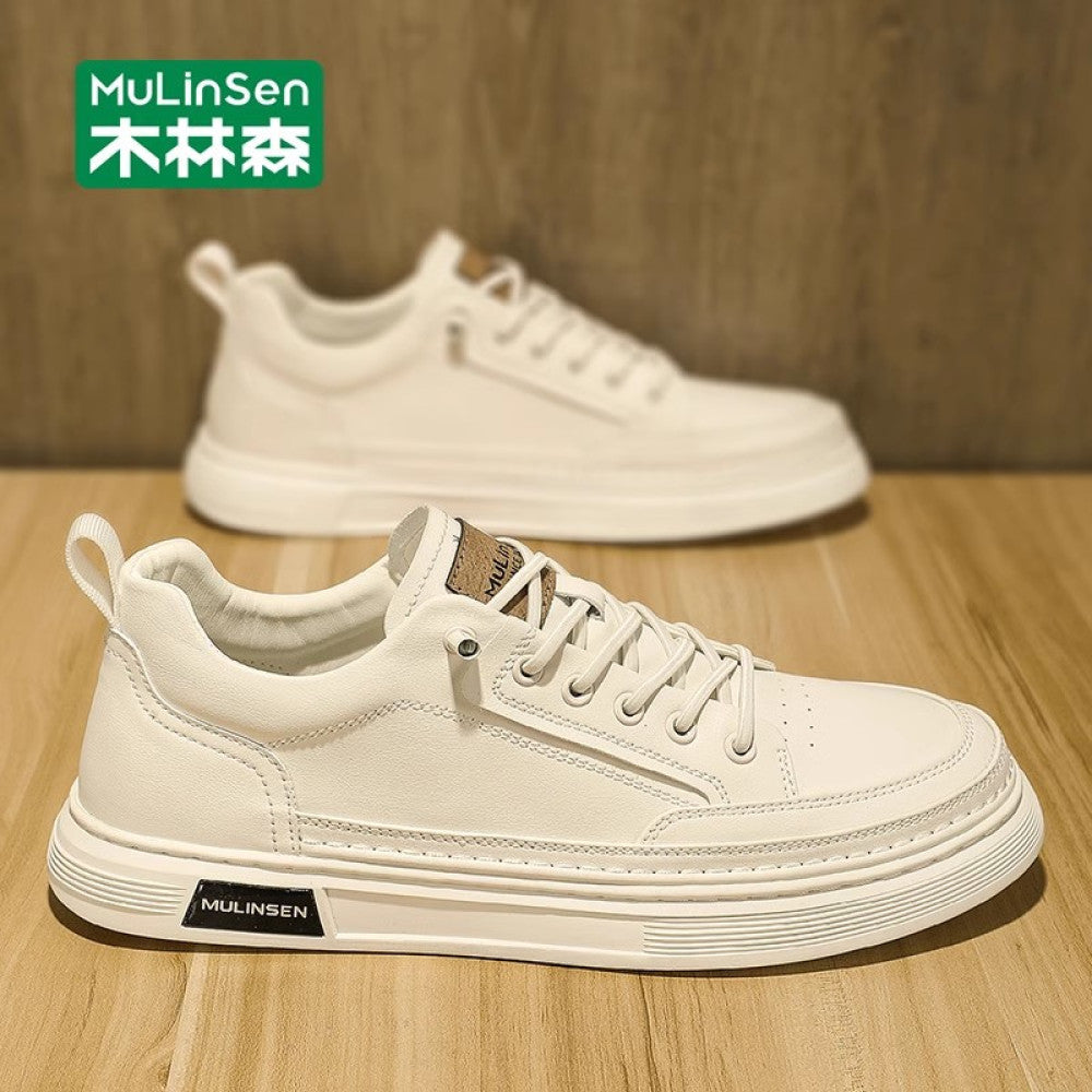 Mulinsen men s shoes 2025 new autumn work men s sneakers soft sole summer casual shoes small white trendy shoes image 102