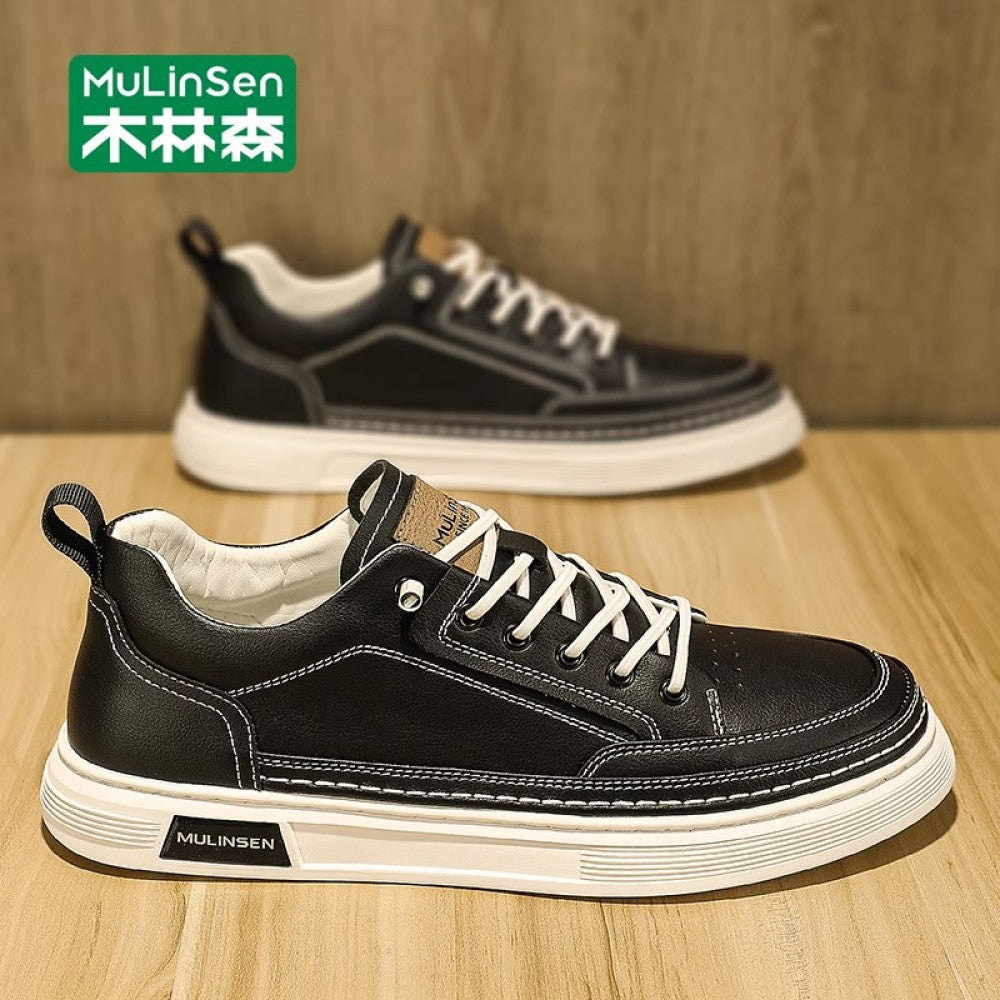 Mulinsen men s shoes 2025 new autumn work men s sneakers soft sole summer casual shoes small white trendy shoes image 108
