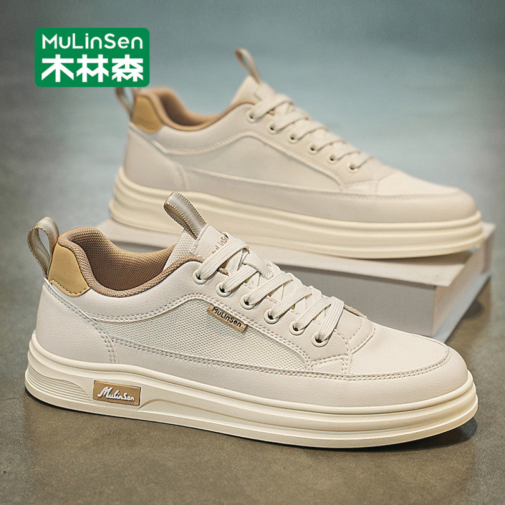 Mulinsen men s shoes 2025 new autumn work men s sneakers soft sole summer casual shoes small white trendy shoes image 122