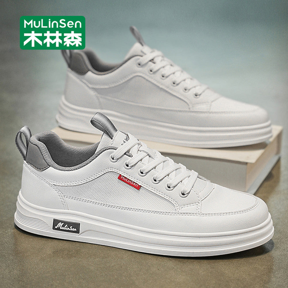 Mulinsen men s shoes 2025 new autumn work men s sneakers soft sole summer casual shoes small white trendy shoes image 138
