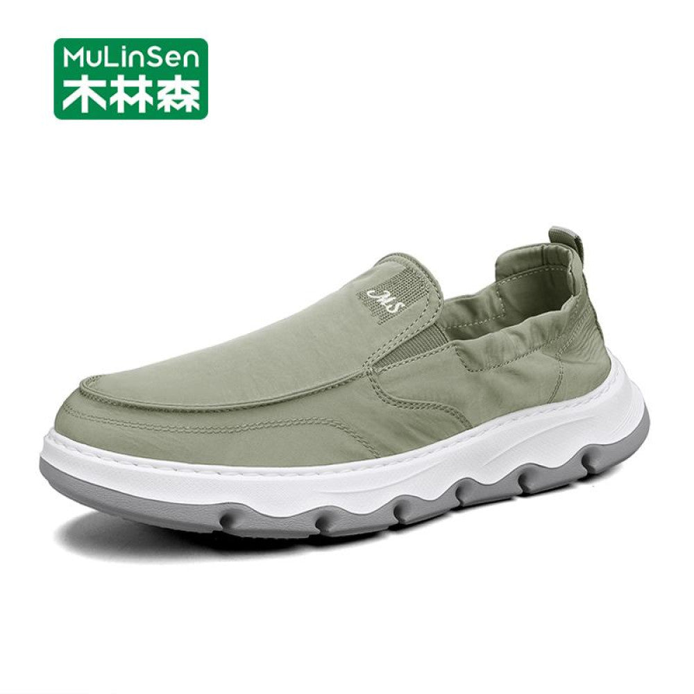 Mulinsen Old Beijing cloth shoes men s shoes 2025 new casual men s sneakers summer breathable lazy slip on trendy shoes image 2