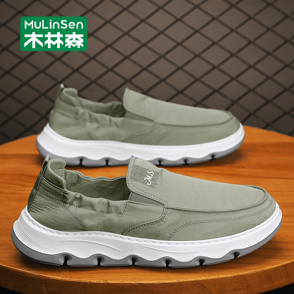 Mulinsen Old Beijing cloth shoes men s shoes 2025 new casual men s sneakers summer breathable lazy slip on trendy shoes image 5
