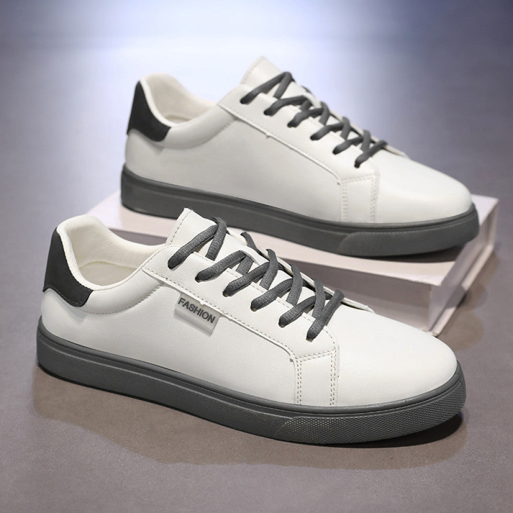 Men s shoes 2025 new summer breathable sports and leisure shoes men s versatile trendy white shoes student low top skateboard shoes image 79