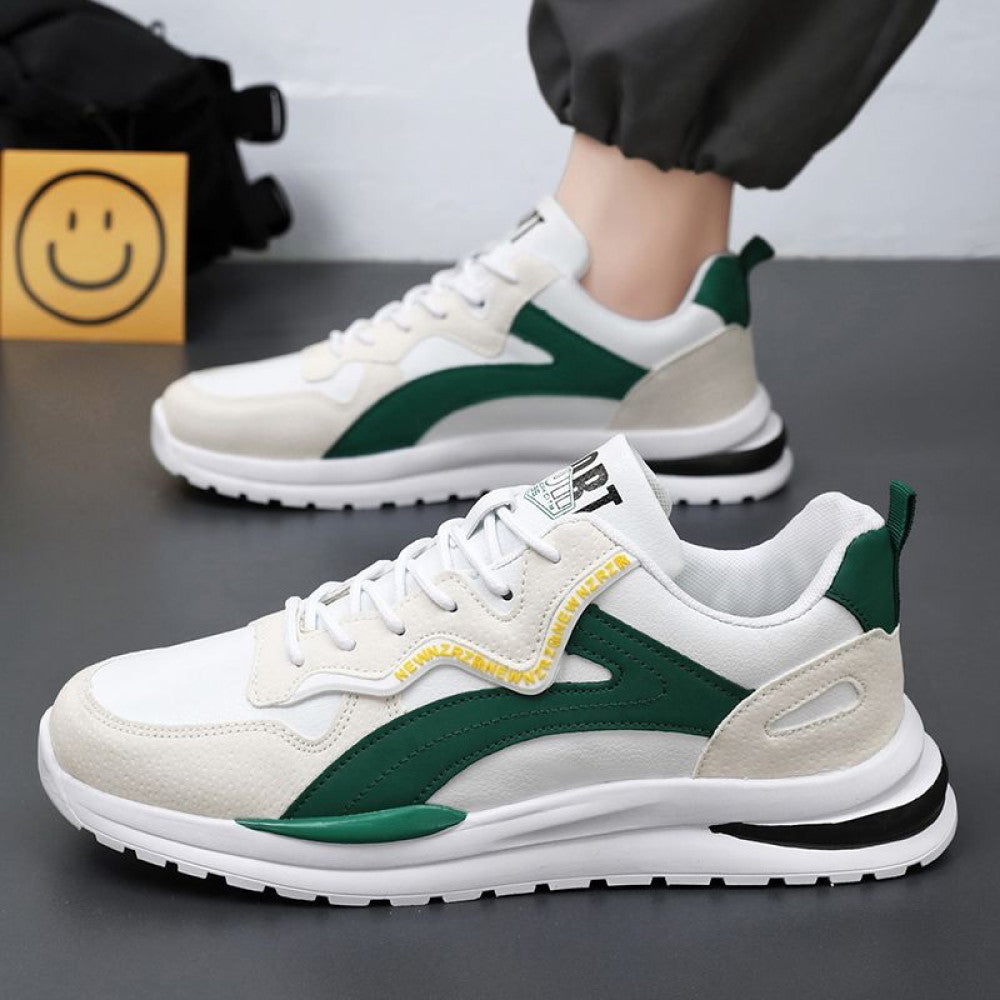 Men s shoes 2025 new autumn breathable lightweight non slip wear resistant casual shoes versatile low top athletic dad shoes trendy sneakers image 1