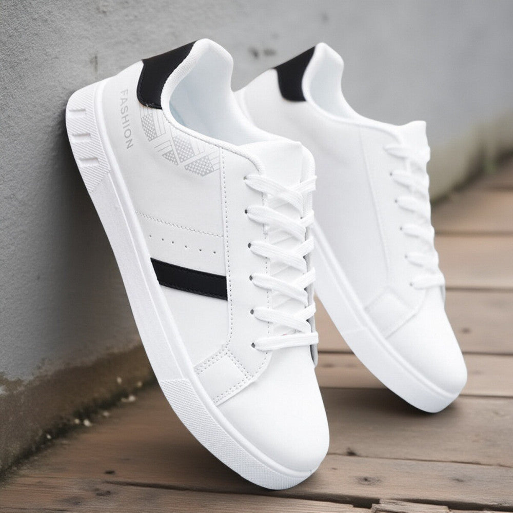 Shoes for men in summer 2025 breathable white shoes for students anti slip sports shoes for men trendy casual shoes for men image 0