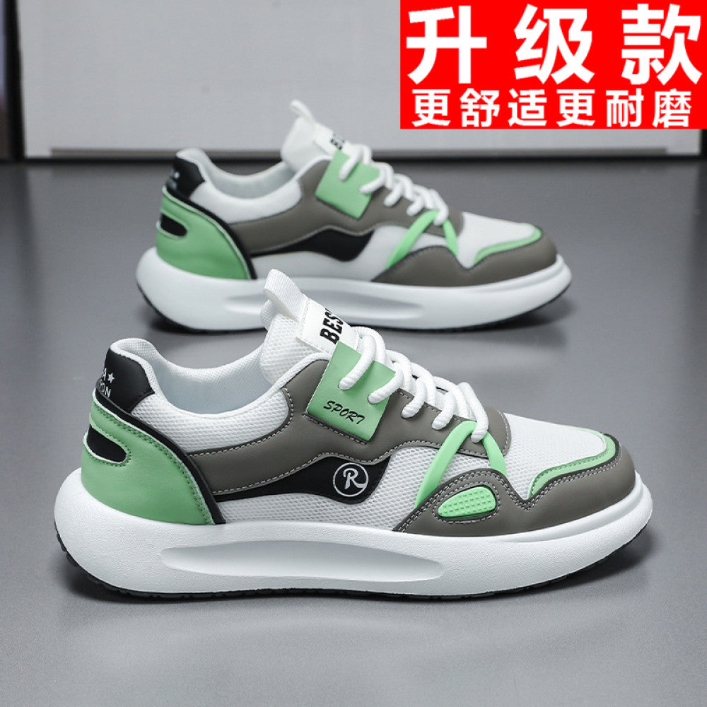 Summer men s new breathable mesh shoes men s Korean version trendy versatile sports shoes casual board shoes dad trendy shoes image 30