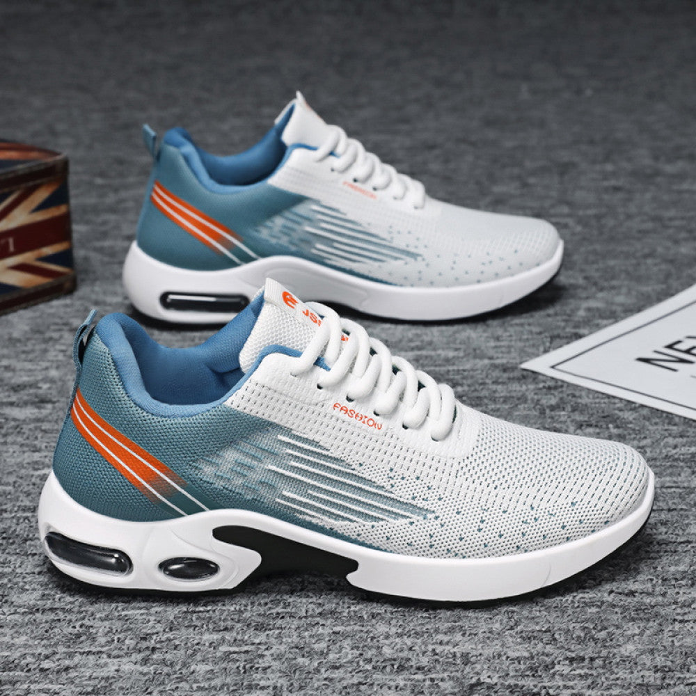 Summer men s new breathable mesh shoes men s Korean version trendy versatile sports shoes casual board shoes dad trendy shoes image 49