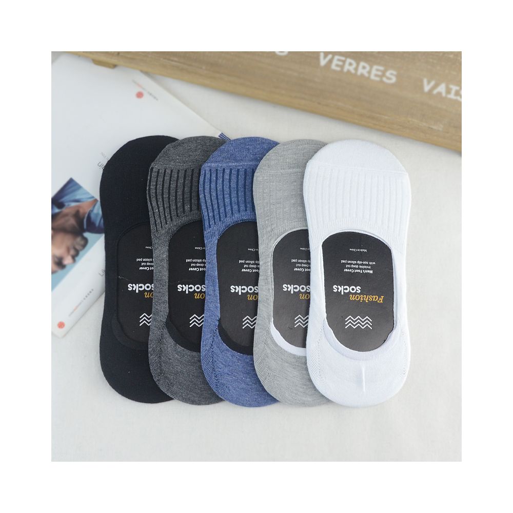 Socks men pure cotton boat socks men summer thin shallow mouth invisible socks silicone anti slip bean shoes sock covers anti odor foot socks image 24