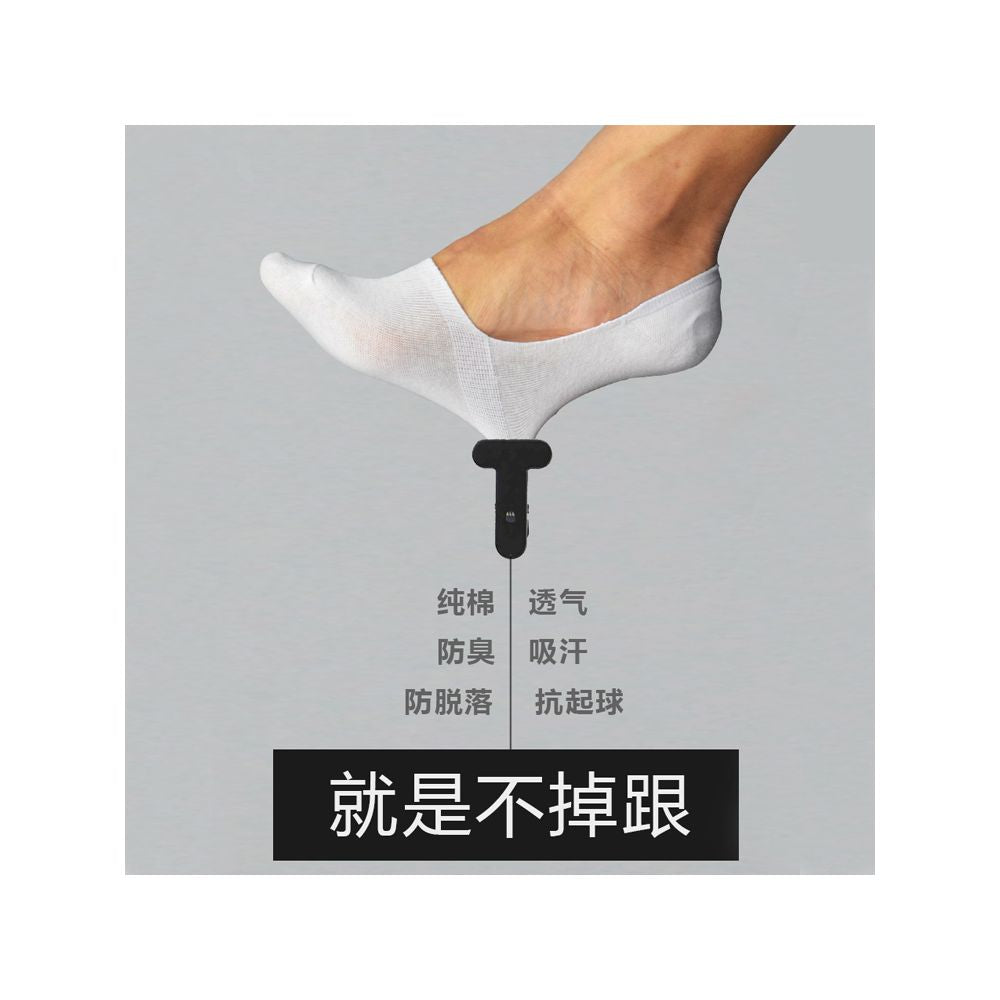 Socks for men bean shoes socks for summer anti slip boat pure cotton shallow mouth invisible socks black and white sole men s slippers image 77