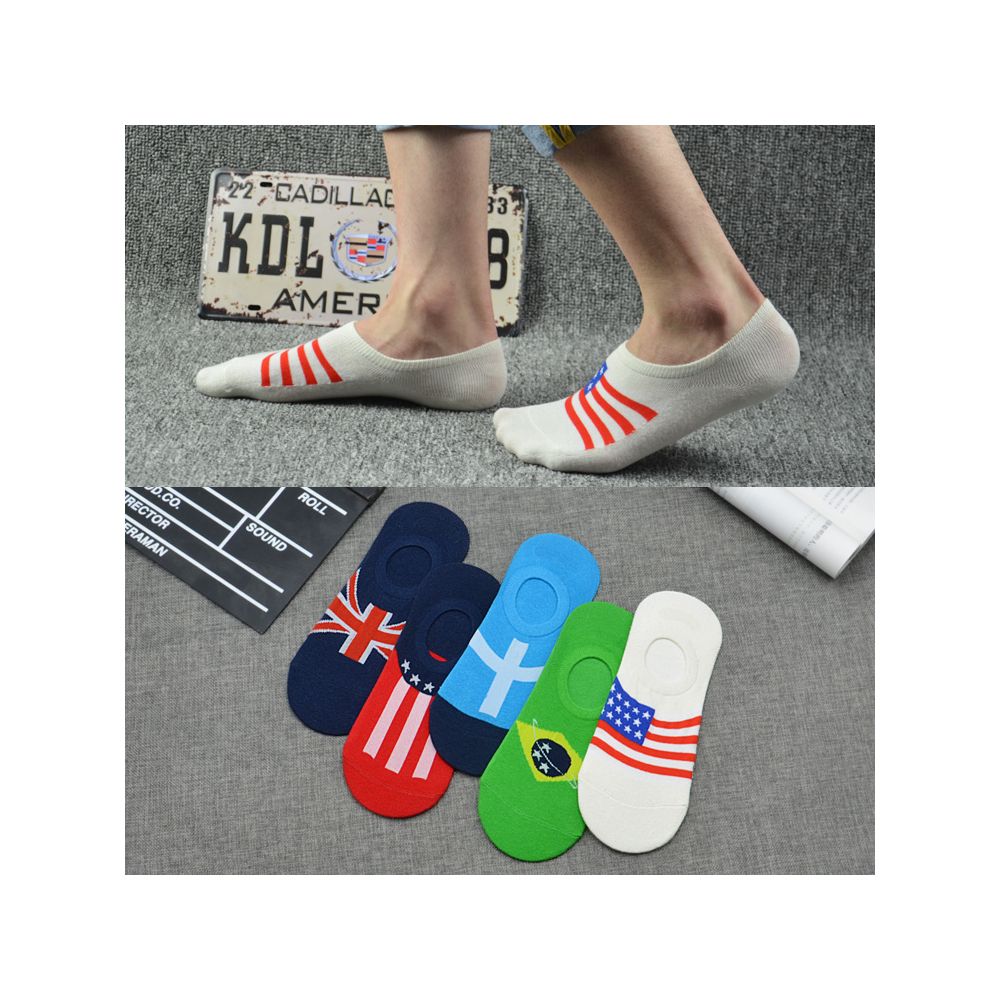 Socks for men bean shoes socks for summer anti slip boat pure cotton shallow mouth invisible socks black and white sole men s slippers image 44