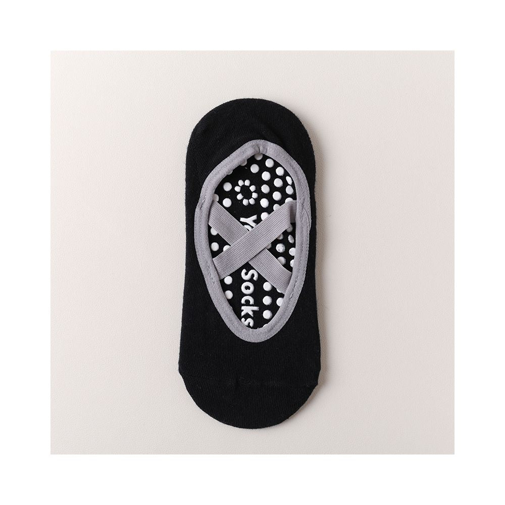 Cross border new yoga socks for women s spring and autumn sports fitness Pilates socks professional anti slip silicone boat socks dance socks