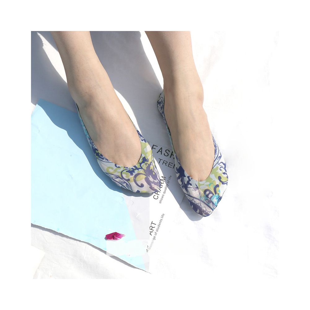 4 pairs of plus size boat socks for women s summer shallow mouth ice silk invisible ultra thin breathable silicone anti slip and non falling heel bean shoes short socks image 22