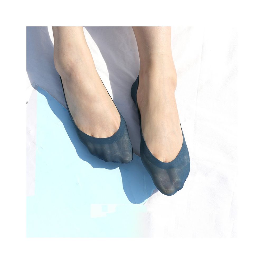 4 pairs of plus size boat socks for women s summer shallow mouth ice silk invisible ultra thin breathable silicone anti slip and non falling heel bean shoes short socks image 32