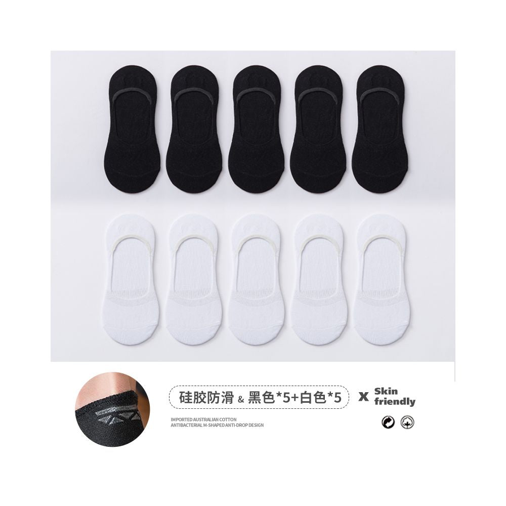 Socks for children short socks shallow mouth boat socks women s solid color cotton socks women s silicone anti slip and non falling heel invisible socks summer thin version
