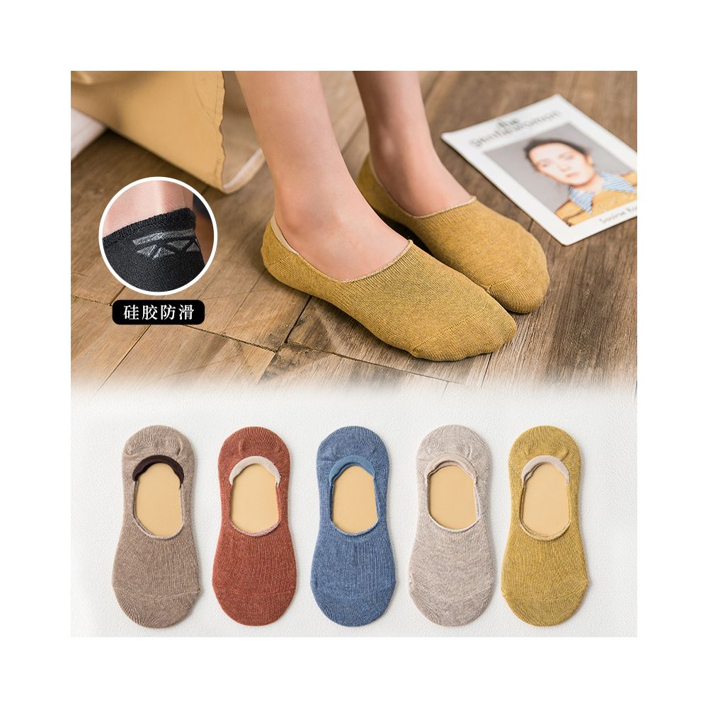 Socks for children short socks shallow mouth boat socks women s solid color cotton socks women s silicone anti slip and non falling heel invisible socks summer thin version image 44