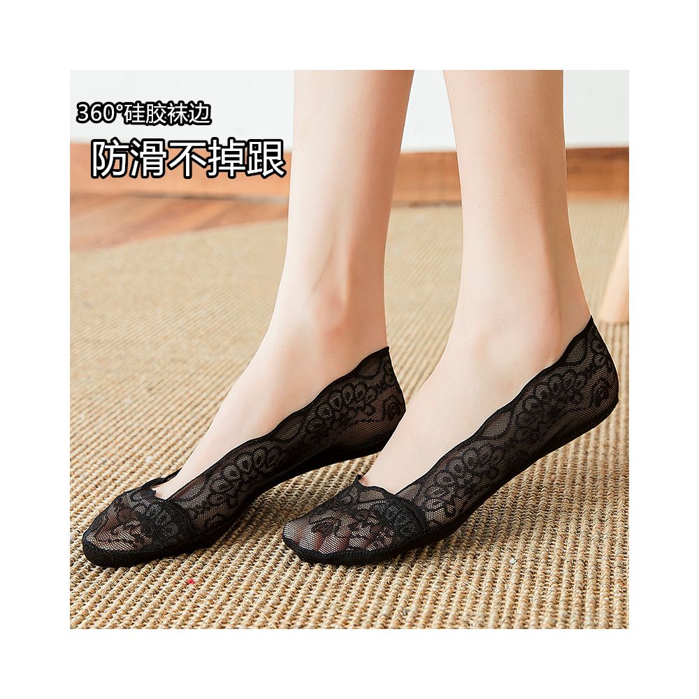 Ship Socks Women s Pure Cotton Lace Short Socks Silicone Anti slip and Anti slip Japanese Large Summer Thin Shallow Mouth Invisible Socks Children image 0