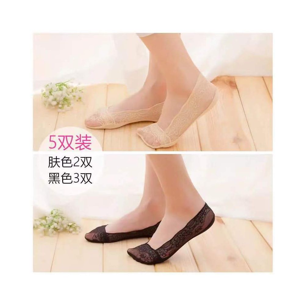 Ship Socks Women s Pure Cotton Lace Short Socks Silicone Anti slip and Anti slip Japanese Large Summer Thin Shallow Mouth Invisible Socks Children image 30