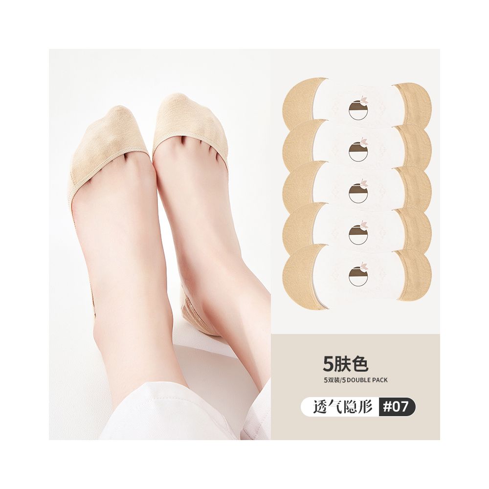 Ship socks women s invisible socks spring and summer shallow mouth silicone anti slip shoes high heels summer women s solid color socks