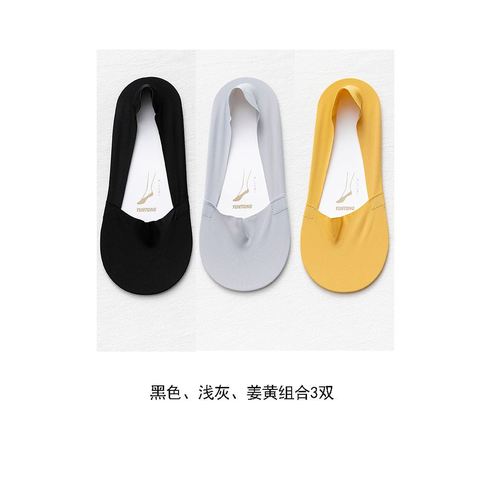 Ice silk boat socks for women in summer thin pure cotton bottom socks children s short socks shallow mouth invisible socks anti slip and not falling off ins trendy image 17