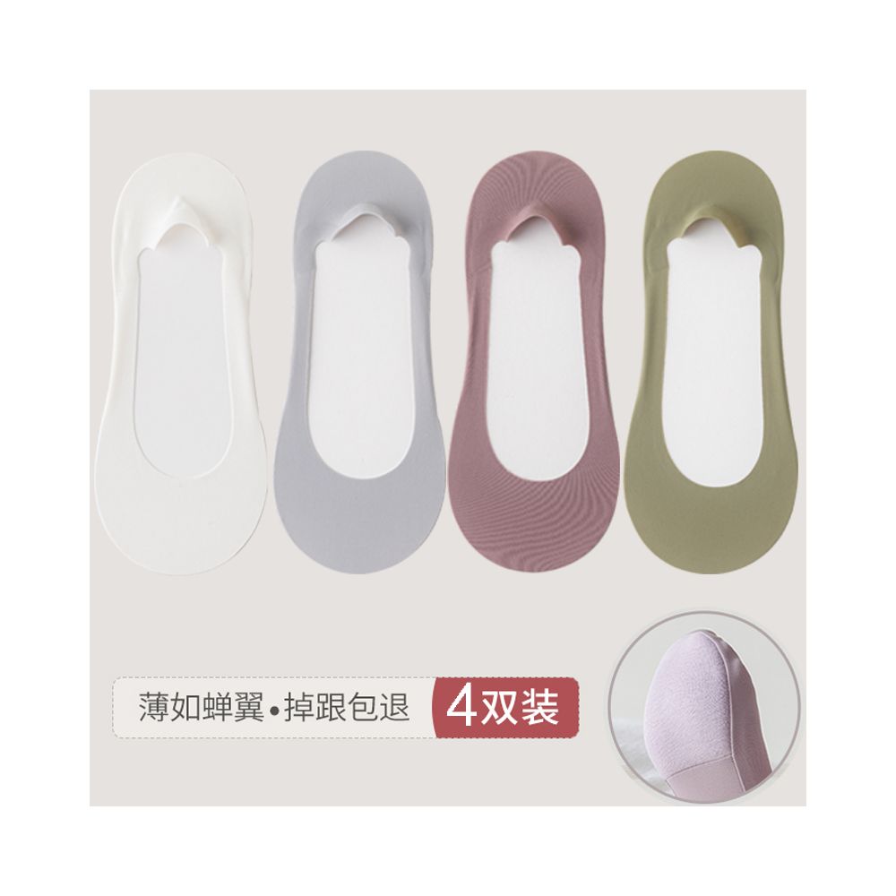 Boat Socks Women s Summer Thin Cotton Bottom Shallow Mouth Invisible Short Socks Silicone Anti slip Non Falling Heels Summer High Heels Socks