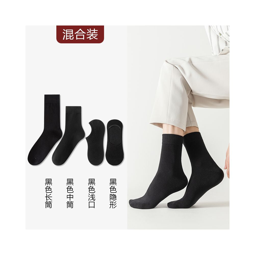 Take wedding photos boat socks men s formal wear leather shoes socks plus size summer thin cotton socks anti odor suit black socks image 16