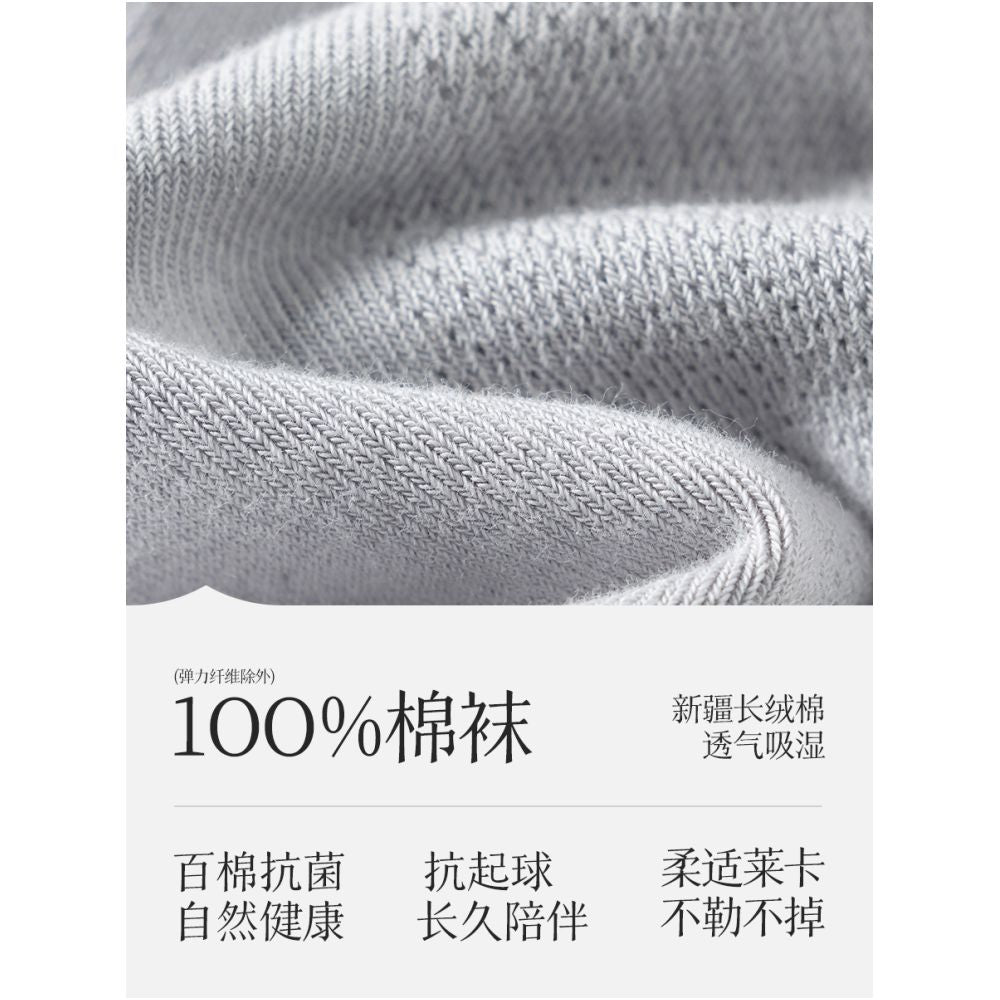 Socks men s pure cotton short socks spring and summer thin mesh 100 cotton antibacterial odor proof sweat absorbing breathable short tube men s boat socks image 2