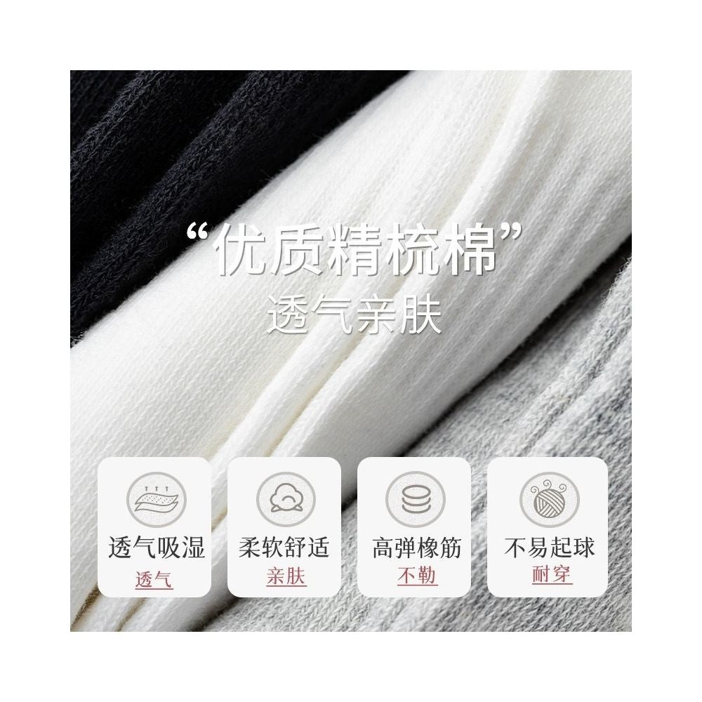 Men s anti odor sweat wicking cotton crew socks lightweight solid color mid calf socks for spring summer women s boat socks image 3