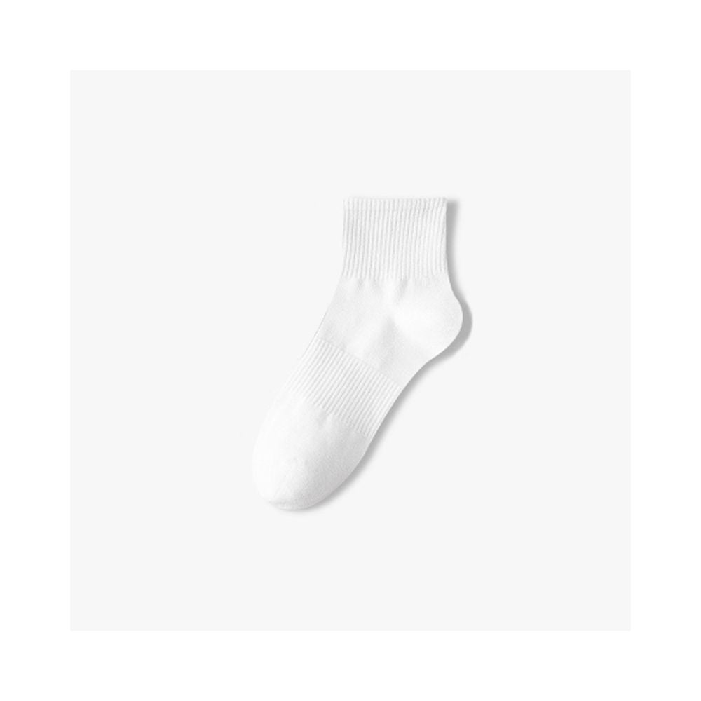Men s anti odor sweat wicking cotton crew socks lightweight solid color mid calf socks for spring summer women s boat socks image 15