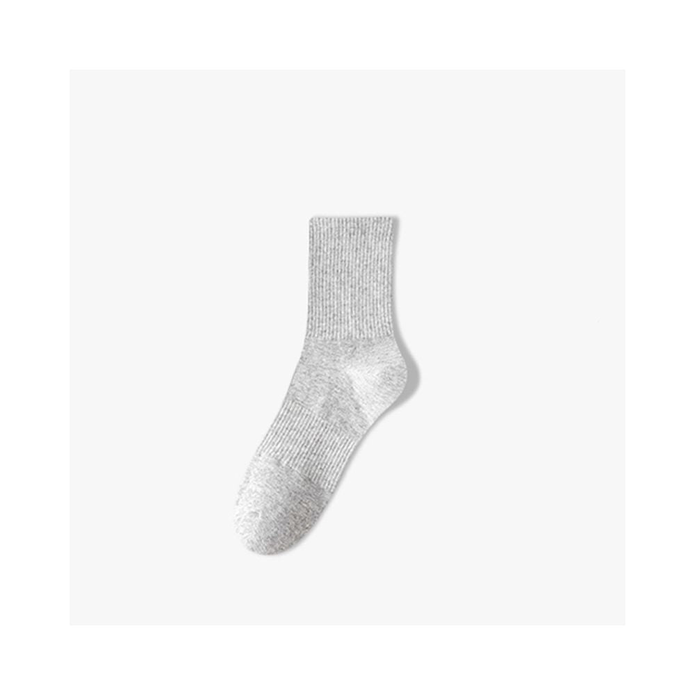 Men s anti odor sweat wicking cotton crew socks lightweight solid color mid calf socks for spring summer women s boat socks image 22
