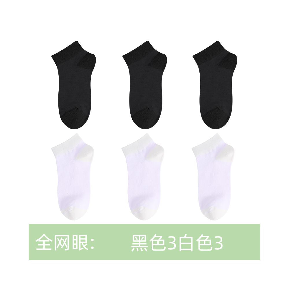 Langsha women s summer thin ankle socks pure cotton low cut invisible socks 2025 new summer black women s socks image 9