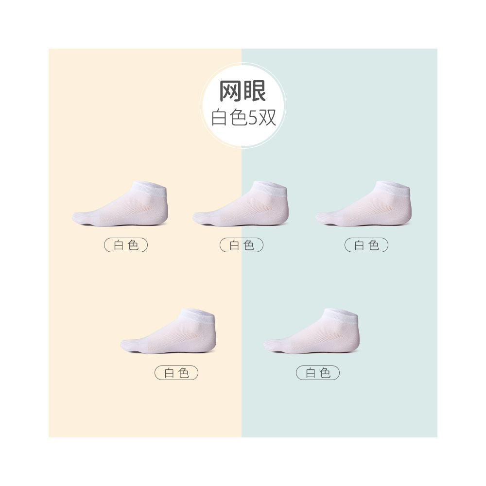 Hengyuanxiang pure cotton five finger socks men socks summer thin mesh deodorizing filter flats women s low ankle boat socks