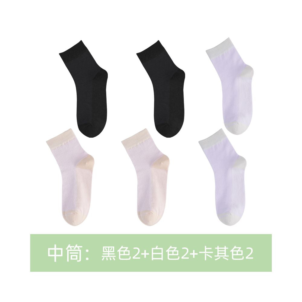 Langsha socks women s summer thin flats invisible boat socks 2025new arrivalpure cotton socks summerwhite women s socks image 60