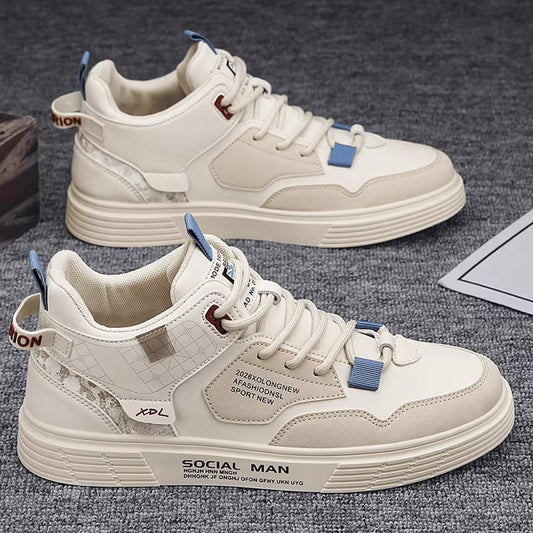 Men s shoes autumn versatile casual sports board shoes 2025 new work clothes Martin boots summer trendy shoes