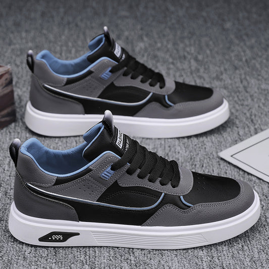 Work Men s Shoes Autumn 2025 New Waterproof Leather Face Youth Flat Shoes Summer Versatile Casual Sports Trendy Shoes