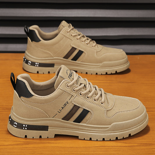 Labor protection men s shoes work on construction sites for a long time without getting tired anti slip and wear resistant low help Martin boots work lightweight workwear shoes for work