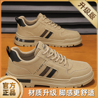 Labor protection men s shoes work on construction sites for a long time without getting tired anti slip and wear resistant low help Martin boots work lightweight workwear shoes for work image 48