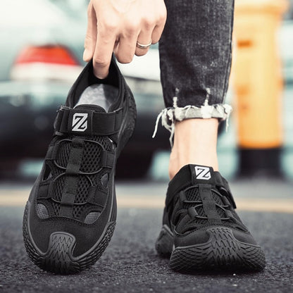 Men s sandals summer 2025 new hollow out outdoor sports beach shoes anti slip and wear resistant outdoor toe wrapped water shoes image 93