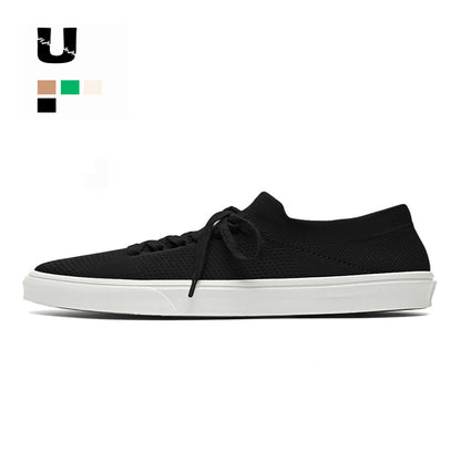 U cooperation men s shoes summer rubber summer new mesh sports and leisure board shoes student anti odor knitted trendy shoes image 1