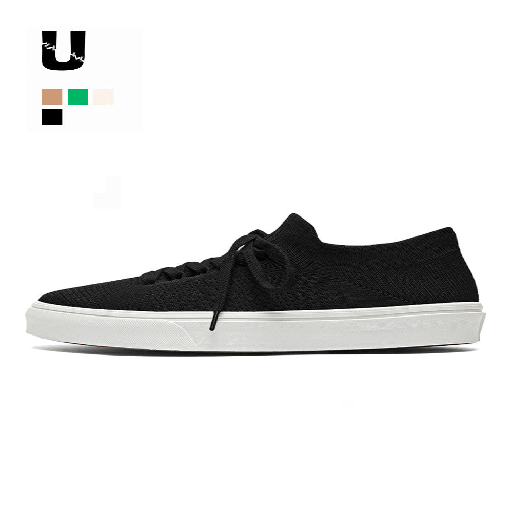 U cooperation men s shoes summer rubber summer new mesh sports and leisure board shoes student anti odor knitted trendy shoes image 0
